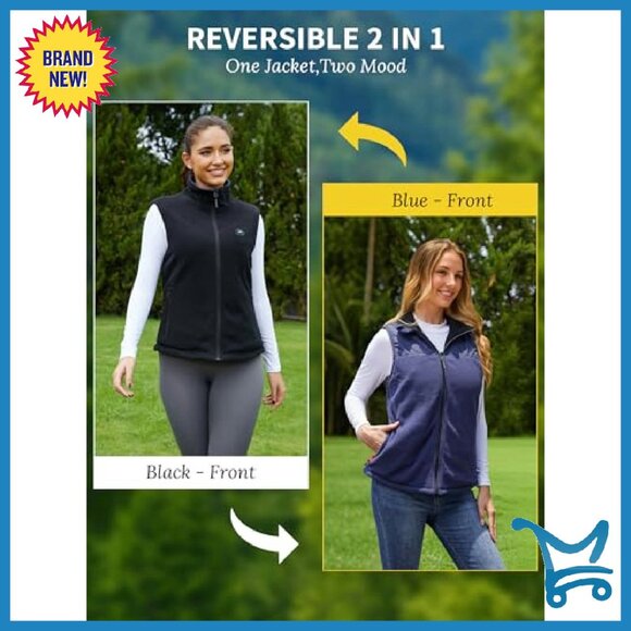 Reversible Heated Fleece Vest with Battery Pack for Outdoor Activities - Picture 3 of 8